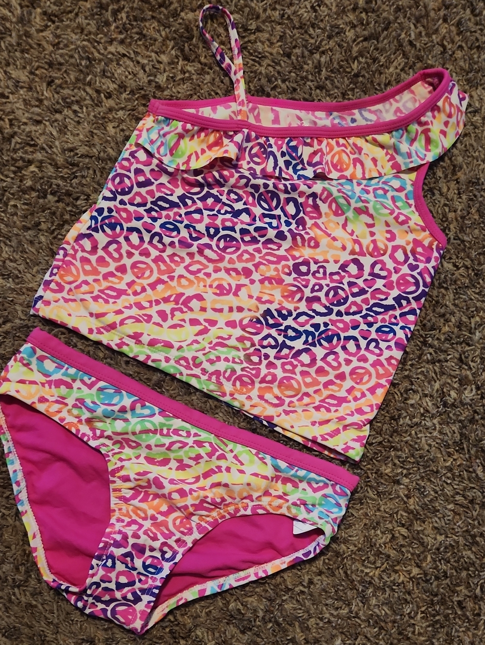 Place Girls Bright Fuchsia Swim Top